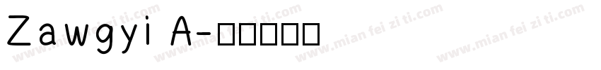 Zawgyi A字体转换